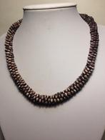 Ketting met katten oogjes van amathist, Overige materialen, Verzenden, Paars, Zo goed als nieuw