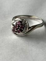 Bojzondere gouden ring Robijn en Diamant, Sieraden, Tassen en Uiterlijk, Ringen, 20 of groter, Verzenden, Zo goed als nieuw, Dame