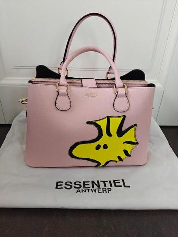 Nieuwe lichtroze handtas Essentiel Antwerp x Peanuts Snoopy  beschikbaar voor biedingen
