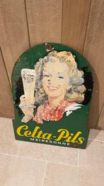 Emaille bord Celta Meiresonne., Verzamelen, Merken en Reclamevoorwerpen, Ophalen of Verzenden, Gebruikt, Reclamebord
