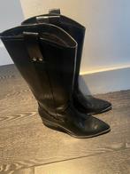 Zwarte vegan leather cowboy laarzen, maat 40, Call it Spring, Hoge laarzen, Zo goed als nieuw, Zwart