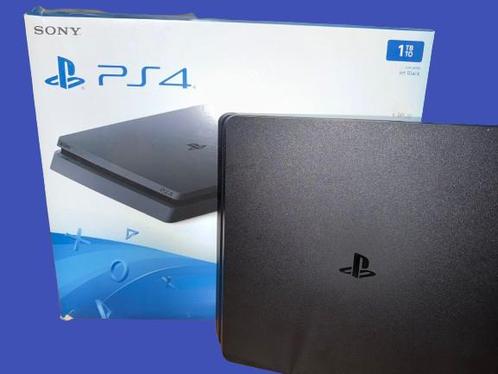 PS4 Slim 1TB compleet in doos + games, Spelcomputers en Games, Spelcomputers | Sony PlayStation 4, Gebruikt, Slim, 1 TB, Met 1 controller