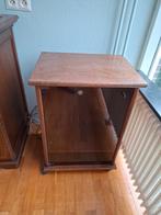 Stereo meubel  , eiken met glazen deur., Huis en Inrichting, Kasten | Televisiemeubels, Ophalen, Gebruikt, Eikenhout, 50 tot 100 cm