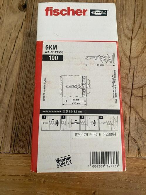 Fischer GKM-100 gipsplaatplug (NIEUW, Doe-het-zelf en Verbouw, IJzerwaren en Bevestigingsmiddelen, Nieuw, Pluggen, Minder dan 50 mm