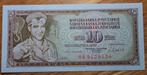 47# Joegoslavië 10 Dinara 1981 P87, Postzegels en Munten, Bankbiljetten | Europa | Niet-Eurobiljetten, Verzenden, Joegoslavië