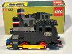 Lego set 133 stoomlocomotief electrisch 12 v met doos., Ophalen of Verzenden, Zo goed als nieuw