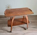 Vintage retro formica trolley barwagen wagen bijzettafel, Huis en Inrichting, Tafels | Salontafels, Zo goed als nieuw, Minder dan 50 cm