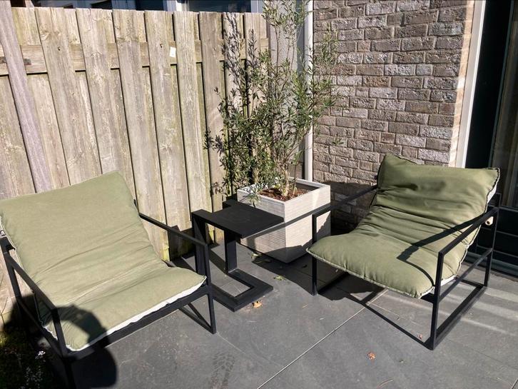 Tuinset/loungeset Flow, Tuin en Terras, Tuinsets en Loungesets, Zo goed als nieuw, Loungeset, Aluminium, 2 zitplaatsen, Stoel