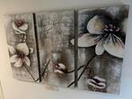Mooie Drieluik Schilderij 160x100 cm, Huis en Inrichting, Woonaccessoires | Schilderijen, Tekeningen en Foto's, 125 cm of meer