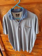 Hugo Boss blauwe streepjes polo XL, Blauw, Maat 56/58 (XL), Ophalen of Verzenden, Zo goed als nieuw