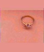 Mooi ring met paarse stenen, Sieraden, Tassen en Uiterlijk, Ringen, Ophalen of Verzenden, Zo goed als nieuw, Dame