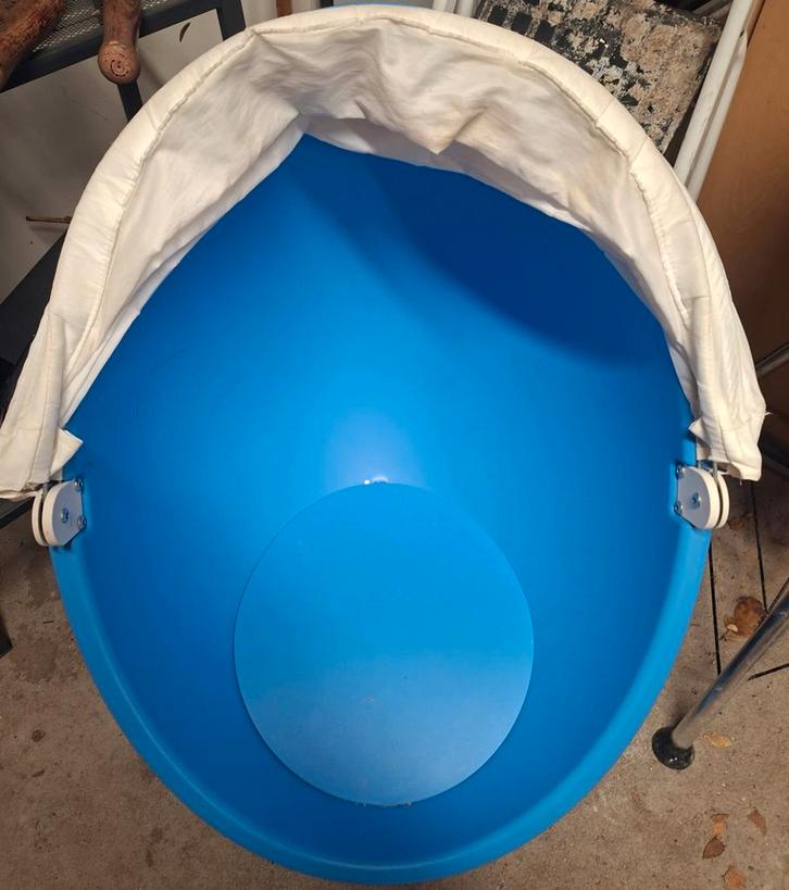 KEA PS LÖMSK Draaistoel Blauw, Huis en Inrichting, Stoelen, Gebruikt, Eén, Kunststof, Blauw, Ophalen