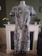 Caroline Biss bruin grijs crème gevoerde jurk 40 gratis verz, Kleding | Dames, Jurken, Maat 38/40 (M), Verzenden, Zo goed als nieuw