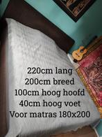 Bed boxspring 180x200, Huis en Inrichting, Slaapkamer | Bedden, 180 cm, Gebruikt, Ophalen, Tweepersoons