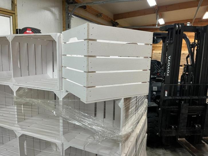 Wit Gelakte Kisten NIEUW !!!!!!!, Huis en Inrichting, Woonaccessoires | Kisten, Ophalen of Verzenden