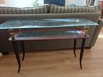 Sidetable  glazen blad  110 x 72 x 40 cm, Huis en Inrichting, Ophalen, 100 tot 150 cm, Glas, Zo goed als nieuw
