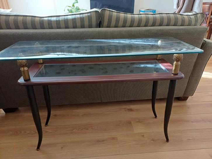 Sidetable  glazen blad  110 x 72 x 40 cm, Huis en Inrichting, Tafels | Sidetables, Zo goed als nieuw, 25 tot 50 cm, 100 tot 150 cm