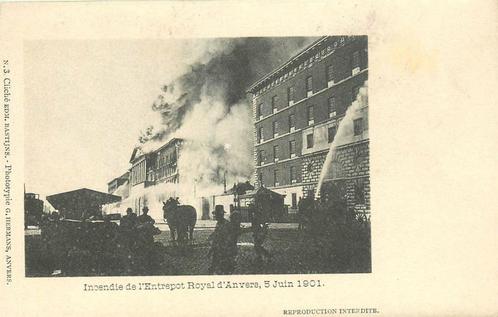 (379-114-001) Anvers Incendie, Verzamelen, Ansichtkaarten | Buitenland, Buiten Europa, Verzenden