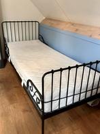Ikea minnen zwart meegroeibed, evt met matras, Kinderen en Baby's, Kinderkamer | Bedden, Ophalen, Gebruikt, 70 tot 85 cm, Matras
