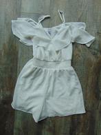 Kort broekpak ecru maat 32 playsuit Amisu, Wit, Ophalen of Verzenden, Zo goed als nieuw, Maat 34 (XS) of kleiner