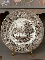 Vintage English Ironstone Bordje Decor Castles, puntgaaf., Ophalen of Verzenden