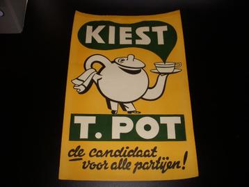 Leuke poster Kiest T.Pot promotie voor Thee in Nederland  beschikbaar voor biedingen