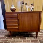 Vintage / mid century dressoir / bureau / naaimachinekastje, Huis en Inrichting, Kasten | Dressoirs, Ophalen, Zo goed als nieuw