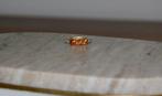 Vintage trilogie ring 9k goud met goudkwarts en diamantjes, Goud, Goud, Met edelsteen, Kleiner dan 17