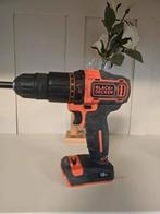 Black and Decker boormachine 18v, Doe-het-zelf en Verbouw, Gereedschap | Boormachines, Ophalen of Verzenden, Zo goed als nieuw