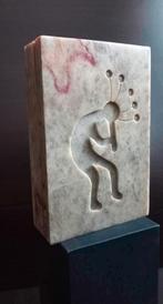 Marmeren doosje met een abstract ontwerp en gravure, Ophalen of Verzenden