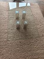 Design salontafel gehard glas, Ophalen, 100 tot 150 cm, 50 tot 100 cm, Minder dan 50 cm