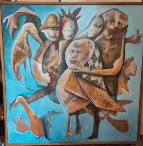 Titel :   Birdmen ., Antiek en Kunst, Kunst | Schilderijen | Modern, Ophalen