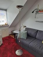 Staande  dubbele lamp, Huis en Inrichting, Lampen | Vloerlampen, 150 tot 200 cm, Chroom, Metaal, Zo goed als nieuw