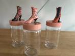3 unieke potten met vintage ‘Just the right shoe’, Overige materialen, Overige typen, Nieuw, Ophalen of Verzenden