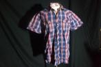 Blauw-wit-rood geruit overhemd Mt M Merk Mills Brothers, Blauw, ., Zo goed als nieuw, .