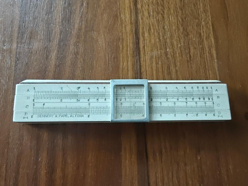 Rekenliniaal - Dennert & Pape Altona, Antiek en Kunst, Antiek | Gereedschap en Instrumenten, Ophalen