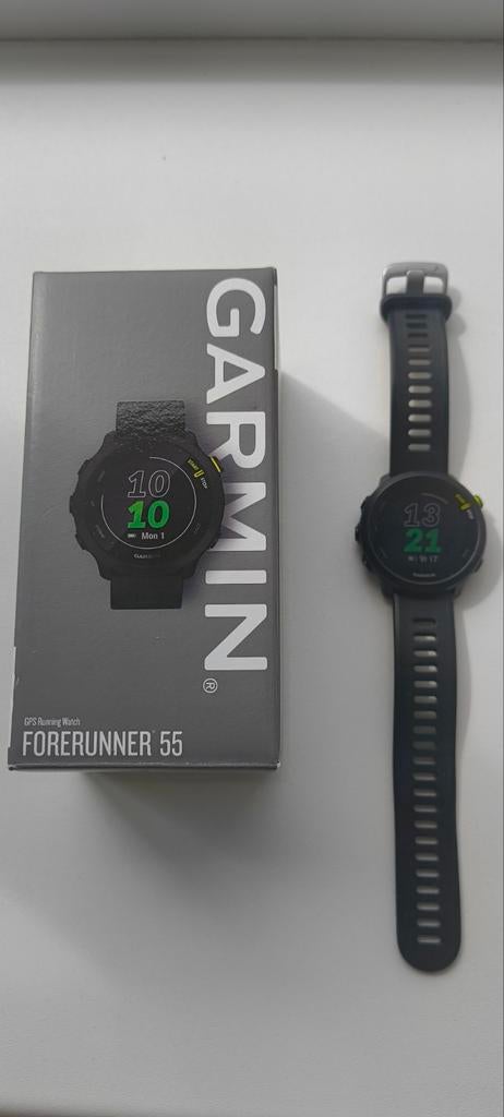Garmin Forerunner 55 met doosje, bandje en oplader, Ophalen of Verzenden