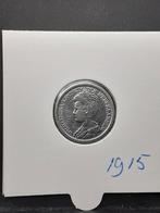 25 cent 1915 Koningin Wilhelmina, Zilver, 25 cent, Ophalen of Verzenden, Koningin Wilhelmina