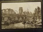 Antieke ets  De Kolk Rotterdam - Historisch Stadsgezicht, Verzenden