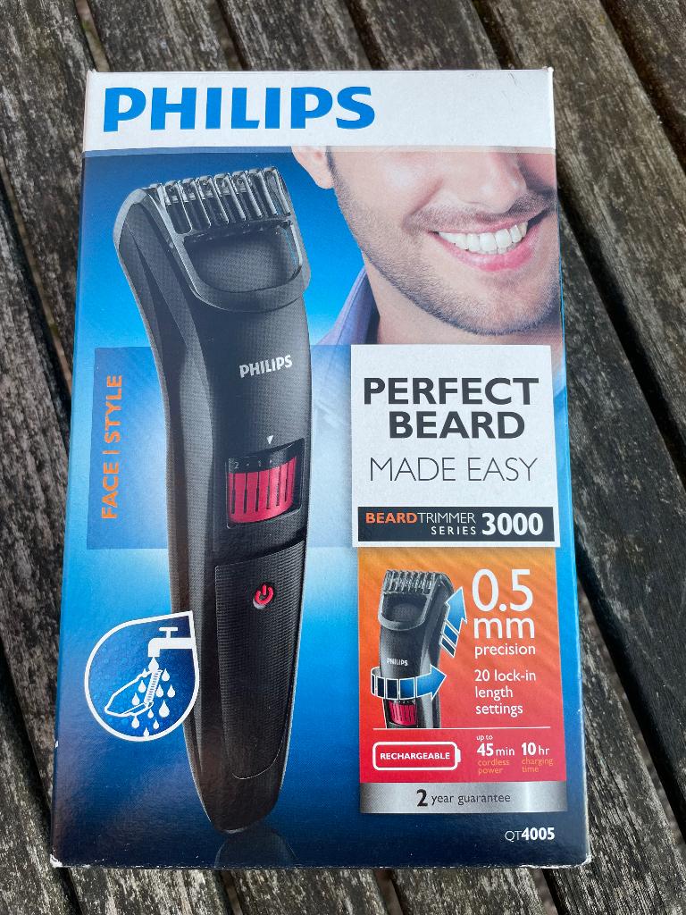 Philips baardtrimmer 3000 - oplaadbaar, Ophalen of Verzenden, Gebruikt, Scheren en Epileren