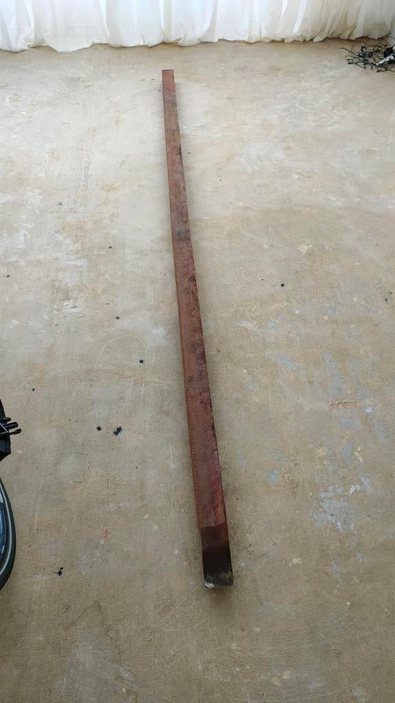 Schuttingpaal, 3 meter, 7 x 7 cm, nieuw, Nieuw, Ophalen of Verzenden, Balk, Overige houtsoorten