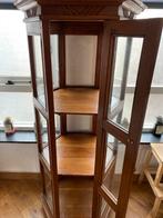 Mooie antieke zeshoekige vitrinekast, Ophalen, 50 tot 100 cm, Glas, 150 tot 200 cm
