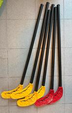 6 kunststof hockeysticks en pionnen, Ophalen, Gebruikt, Stick