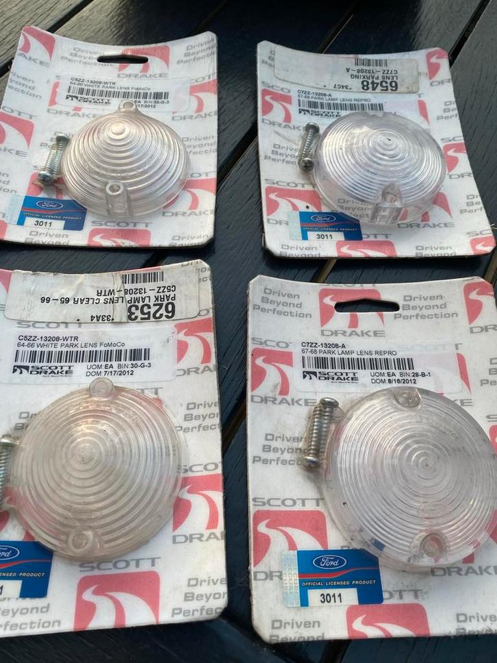 Ford Mustang parkeer - knipperlicht lens 64, 65, 66, 67, 68, Auto-onderdelen, Verlichting, Ford, Nieuw, Ophalen of Verzenden