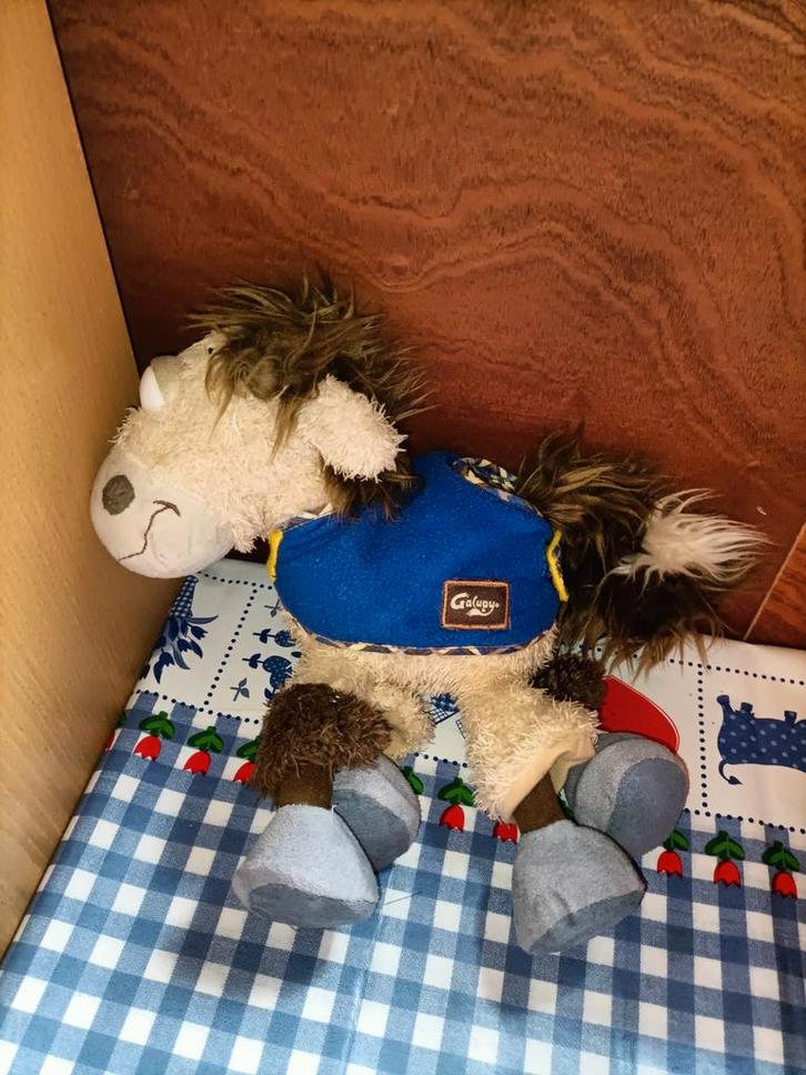 Diddl Galupy paard knuffel met blauw dekje, Kinderen en Baby's, Speelgoed | Knuffels en Pluche, Zo goed als nieuw, Ophalen of Verzenden