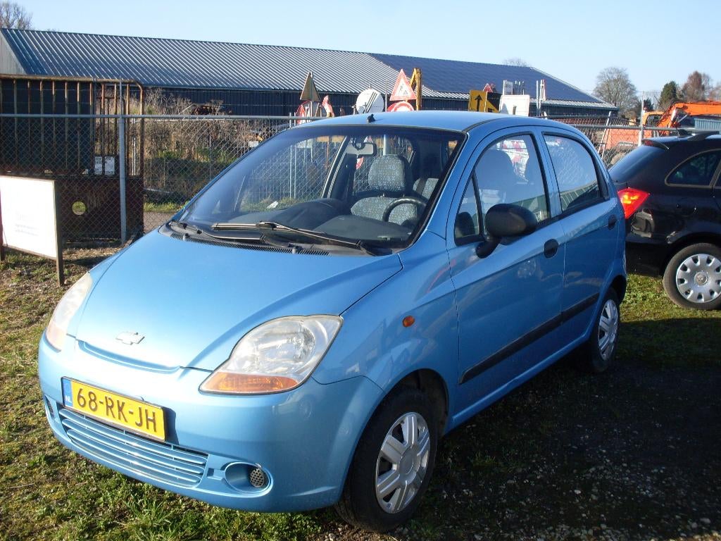 Chevrolet Matiz 1.0 2005 Blauw, Auto's, Chevrolet, Voorwielaandrijving, 600 kg, Origineel Nederlands, Bedrijf