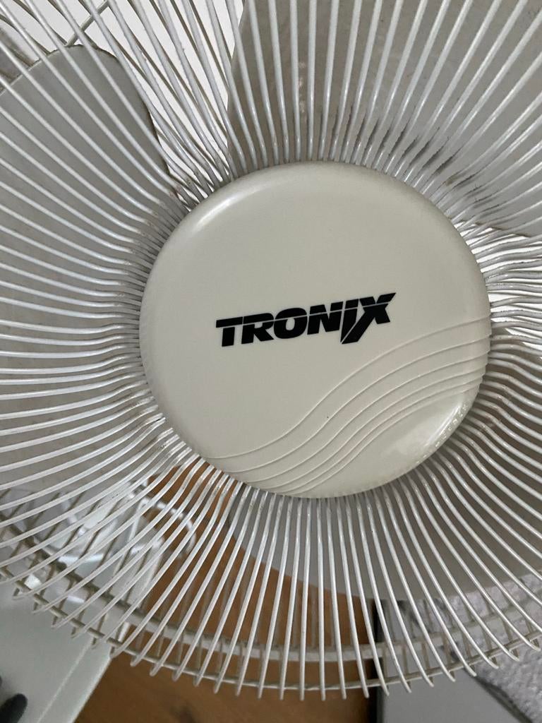 Tronix Tafelventilator - Wit, 3 snelheden, Ophalen of Verzenden, Gebruikt, Tafelventilator