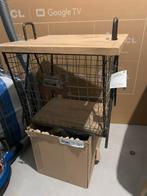 Paco Opbergmand Tafeltje - Bijzettafel, Minder dan 55 cm, Metaal of Aluminium, Vierkant, Nieuw