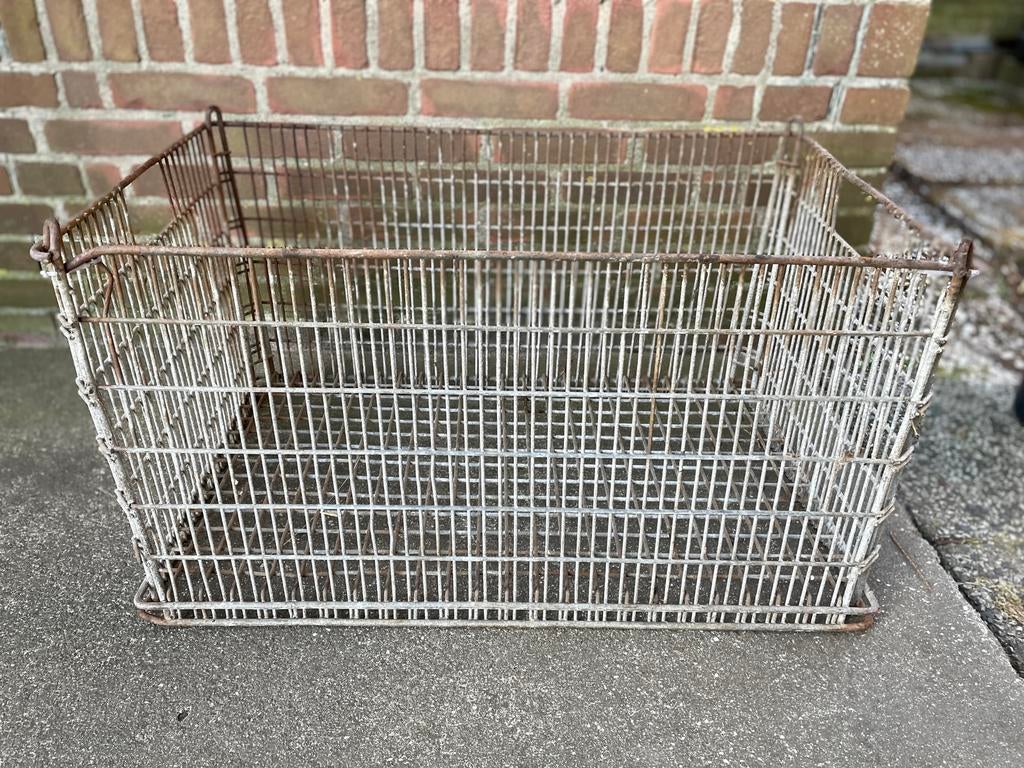 Metalen mand / krat, Ophalen, Gebruikt, 60 cm of meer, Minder dan 35 cm