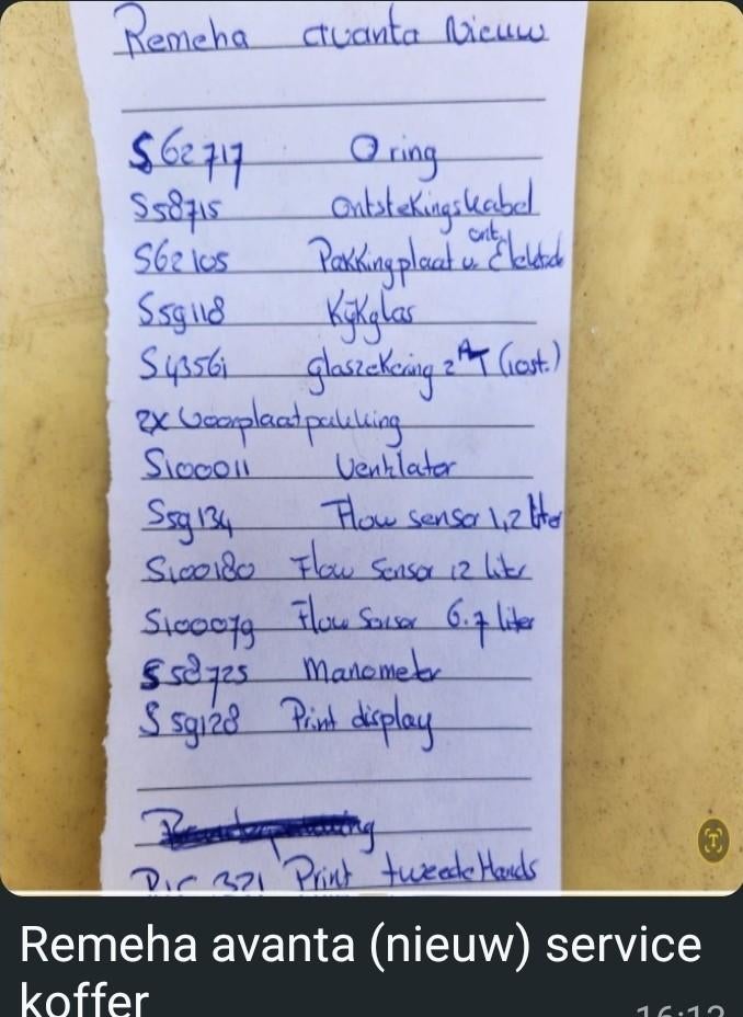 Remeha avanta service koffer nieuw, Ophalen, Minder dan 30 cm, Cv-ketel of Combi-ketel, Nieuw